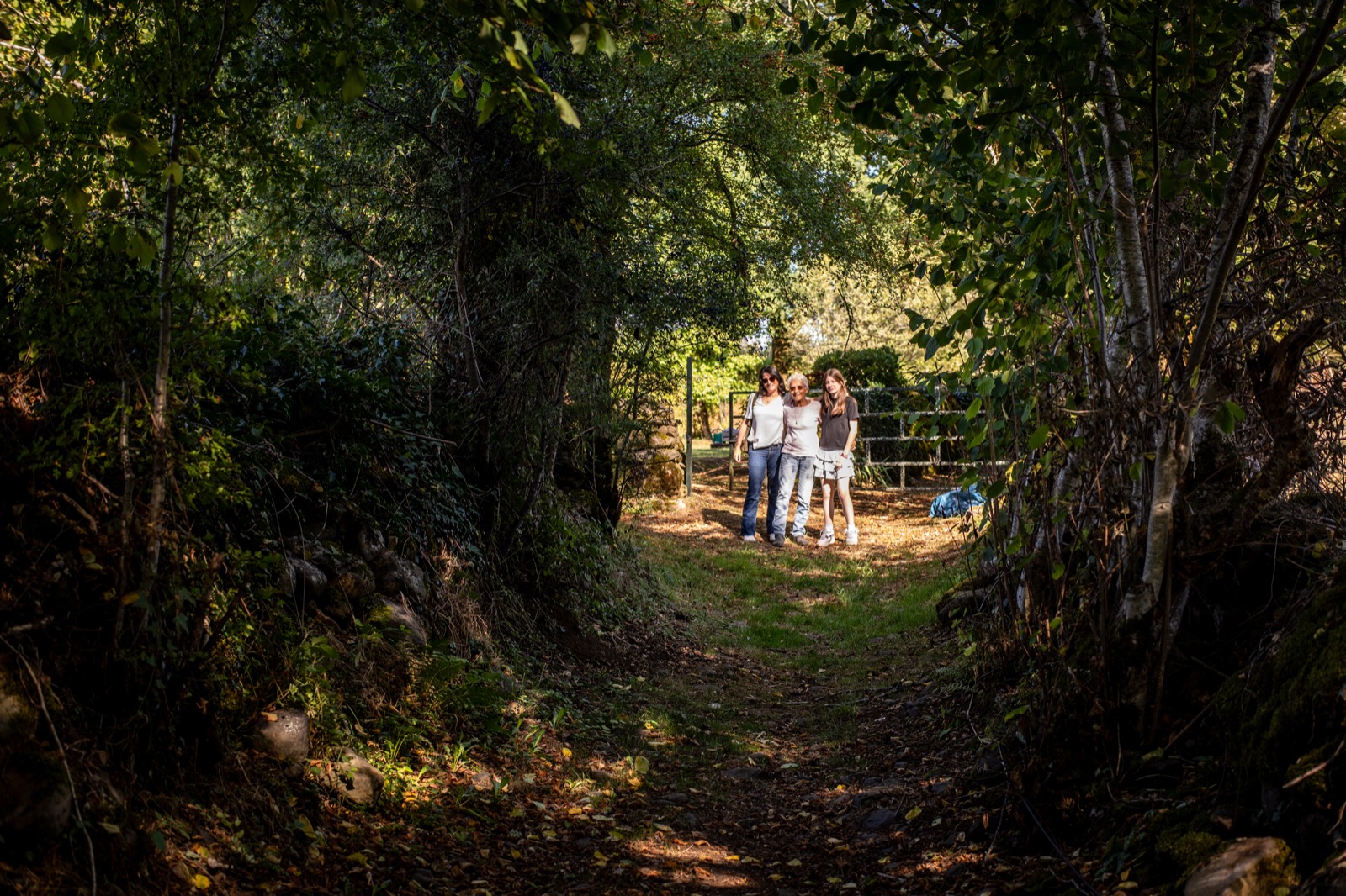 Sentier arboré autour du hameau
